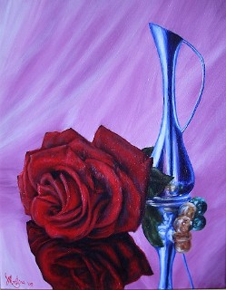 Rose and pitcher